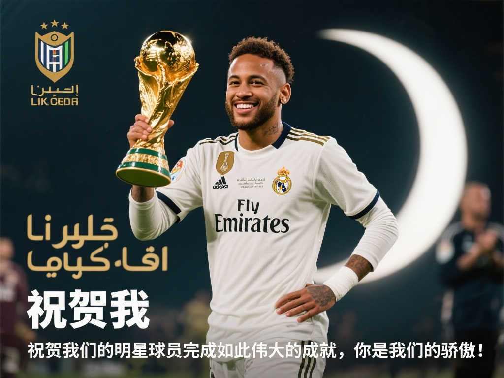 内马尔79球超越纪录，成为巴西队历史最佳射手，利雅得新月送上祝福